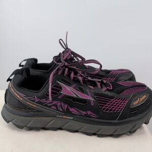 Altra Lone Peak 3.5 Trail Performance Lace-Up Running Sneakers Black Size 8